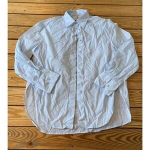 Babaton Long Sleeve Button Up Shirt Size 2XS Men’s Blue